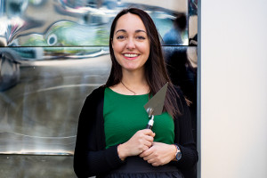 freimaurerisches Symbol Kelle Freimaurerin mit Kelle